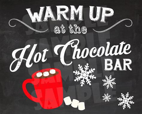 Free Printable Hot Cocoa Bar Sign
